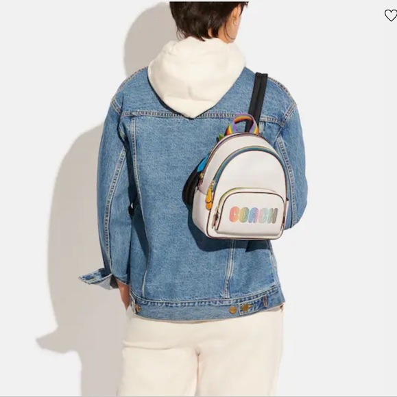 *NEW* Mini Backpack With COACH Rainbow #PRIDE - Picture 2 of 4